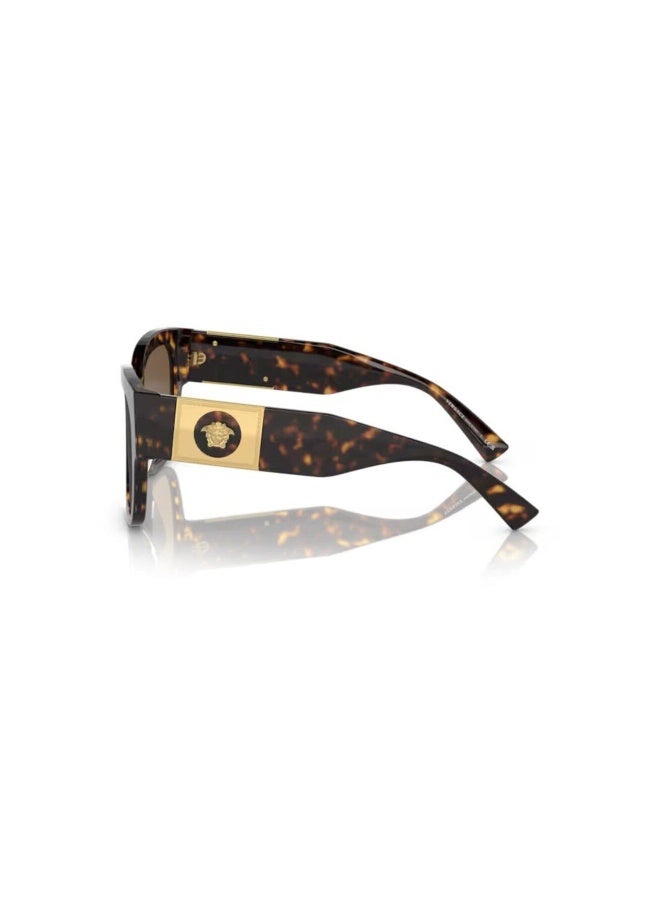 VERSACE Women's Woman PILLOW  SUNGLASSES- VE 4437U - lense size:54mm - HAVANA - Image 2