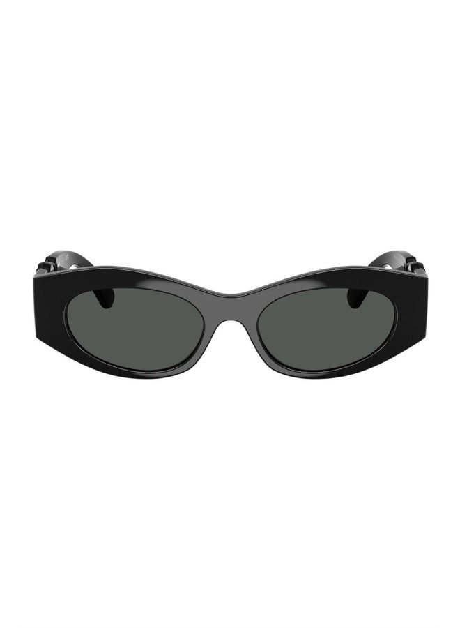 VERSACE Women's Woman OVAL  SUNGLASSES- VE 4480U - lense size:51mm - BLACK - Image 2