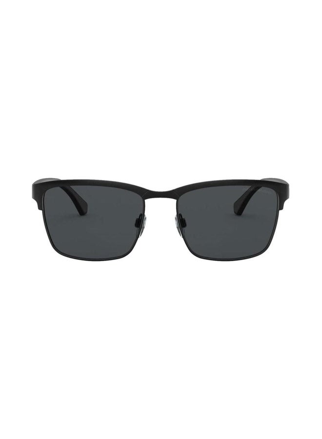 EMPORIO ARMANI Men's Man PILLOW  SUNGLASSES- EA 2087 - lense size:56mm - MATTE BLACK - Image 2