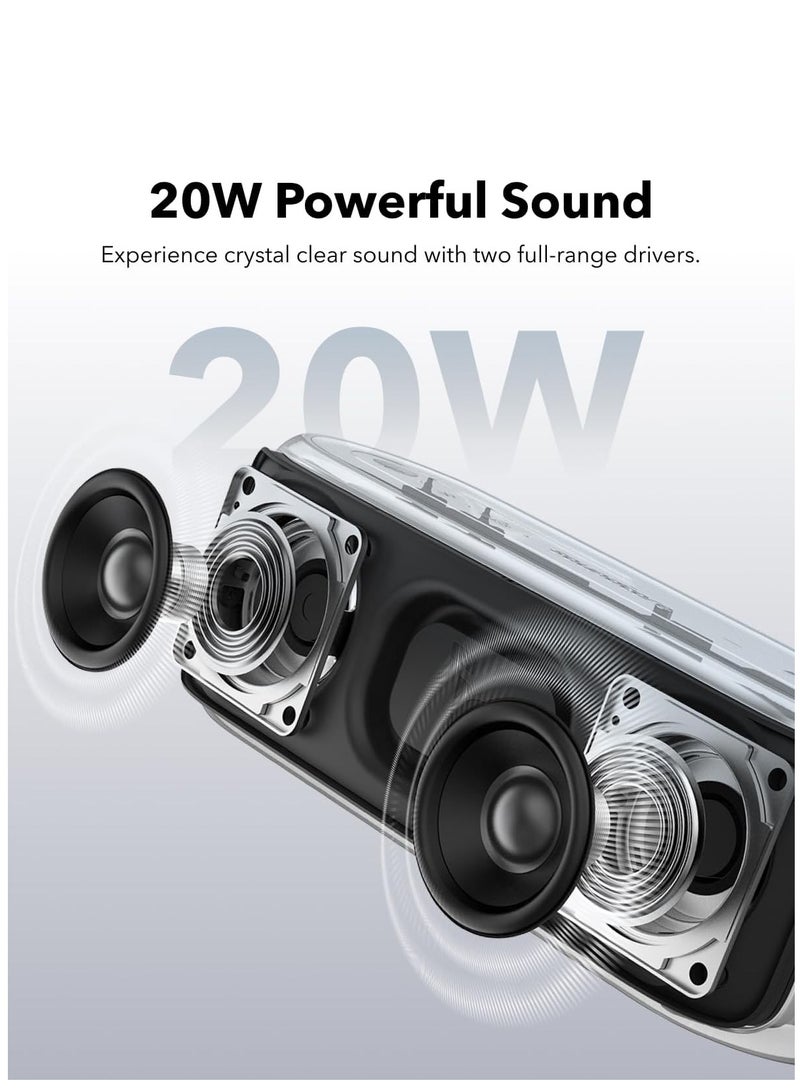 Soundcore Anker Select 2S Bluetooth Speaker with 20W Stereo Sound, BassUp, Custom EQ, Wireless Stereo Pairing, IPX7 Waterproof and 16H Playtime, Portable Speaker for Home, Hiking and Outdoors Black  - Image 2