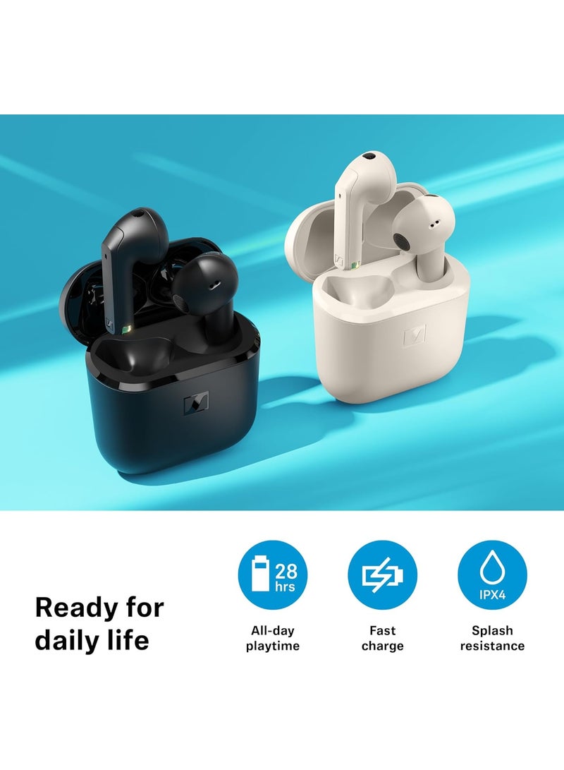 سنهيسر سماعات أذن وايرلس ACCENTUM مفتوحة - تصميم مفتوح - صوت ديناميكي، بلوتوث 5.3 ومقاومة لرش الماء IPX4 - عمر بطارية 24 ساعة - شحن USB-C - Image 4