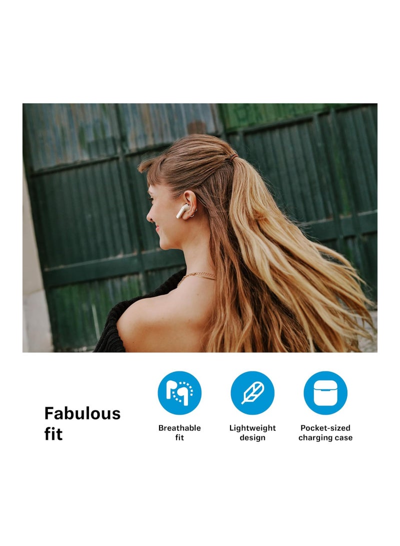 Sennheiser ACCENTUM Open Wireless Headphones with Open Design, Dynamic Sound and Bluetooth 5.3, IPX4 Splash Protection, 28 Hours Battery Life and USB-C Charging Case - Cream  - Image 5