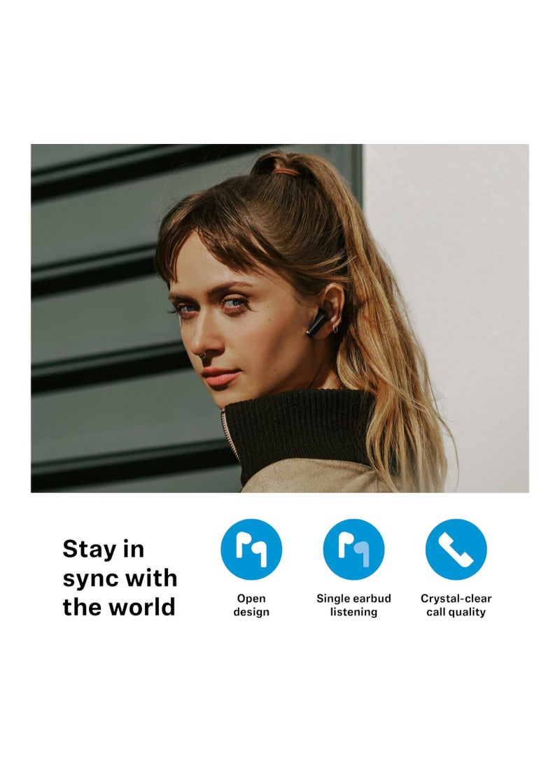 Sennheiser ACCENTUM Open Wireless Headphones with Open Design, Dynamic Sound and Bluetooth 5.3, IPX4 Splash Protection, 28 Hours Battery Life and USB-C Charging Case - Cream  - Image 3