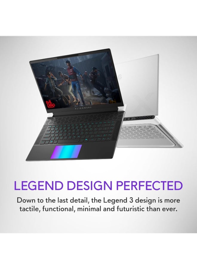 DELL Alienware  x16 R2 Gaming Laptop With 16-Inch Full HD Display, Core Ultra 9 185H Processor/32GB RAM/2TB SSD/NVIDIA GeForce RTX 4070 Graphics/Windows 11 Home English/Arabic Lunar Silver  - Image 2