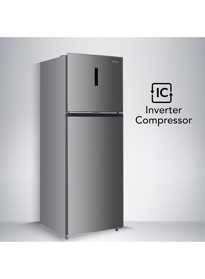 SUPER GENERAL 610L Gross & 480L Net Capacity Double Door Top Mount Refrigerator with Inverter Compressor, No Frost, Electronic temperature Control, 3 Adjustable Glass Shelves SGR615IE Inox - Image 3