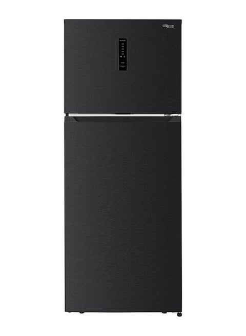 700L Gross & 528L Net Capacity Double Door Top Mount Refrigerator with Digital Control with Temperature Display, Total No Frost, Twist Ice Maker, Inverter Compressor SGR715IE Black Inox