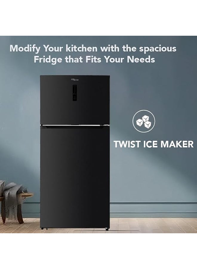SUPER GENERAL 800L Gross & 635L Net Capacity Double Door Top Mount Refrigerator with Electronic Temperaure Control, No-Frost, Twist Ice Maker, Dual Inverter Compressor SGR815E Dark Inox  - Image 5