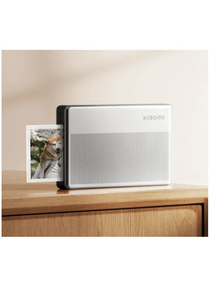 Xiaomi Original Xiaomi Mijia 1S Portable Pocket Photo Printer Wireless Bluetooth Printing ZINK Inkless Technology 2x3 Inch Mini Sticker Photos For Android iOS silver - Image 1