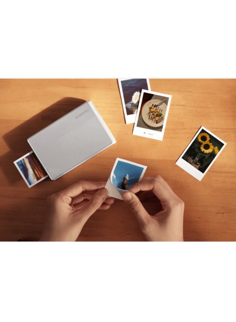 Xiaomi Original Xiaomi Mijia 1S Portable Pocket Photo Printer Wireless Bluetooth Printing ZINK Inkless Technology 2x3 Inch Mini Sticker Photos For Android iOS silver - Image 4