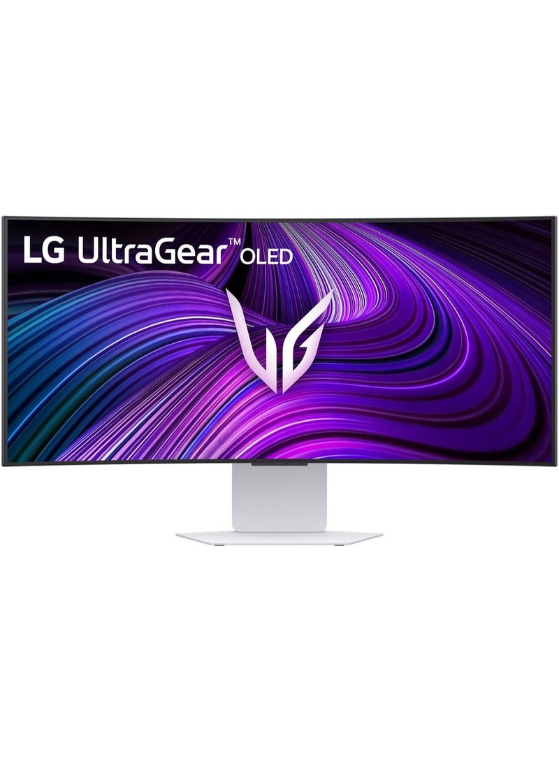 LG - UltraGear GX9s 34-Inch Curved OLED Gaming Monitor – WQHD (3440x1440) 800R Display, 240Hz Refresh Rate, 0.03ms Response Time, AMD FreeSync Premium, VESA AdaptiveSync, HDR10, DCI-P3 98.5% Color, White 34GX90SA-W white - Image 1