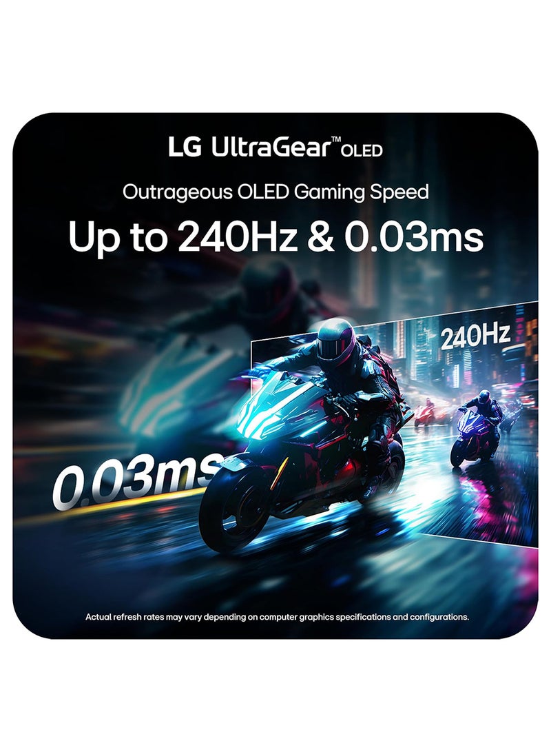 LG 39 inch UltraGear GX9 Curved OLED Gaming Monitor WQHD (3440x1440) 800R OLED Display, 240Hz Refresh Rate, 0.03ms (GtG) Response Time, AMD FreeSync Premium, NVIDIA G-Sync Compatible, HDR10, DCI-P3 98.5% 39GX90SA-W White - Image 3