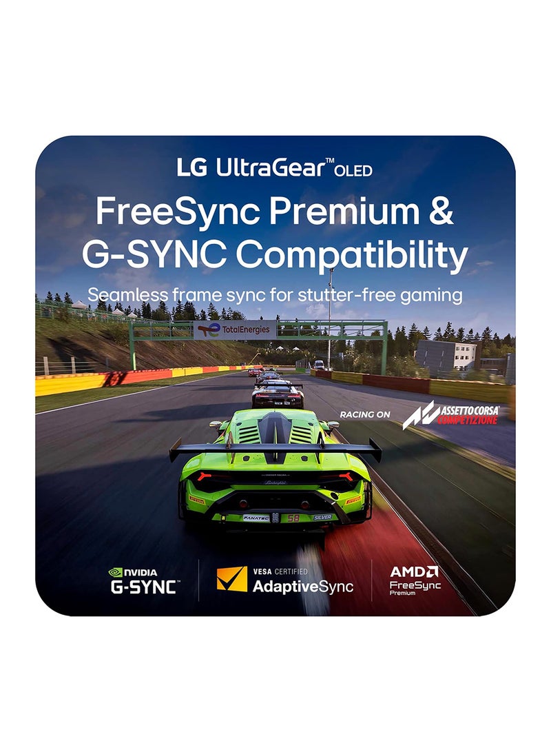 LG 39 inch UltraGear GX9 Curved OLED Gaming Monitor WQHD (3440x1440) 800R OLED Display, 240Hz Refresh Rate, 0.03ms (GtG) Response Time, AMD FreeSync Premium, NVIDIA G-Sync Compatible, HDR10, DCI-P3 98.5% 39GX90SA-W White - Image 4