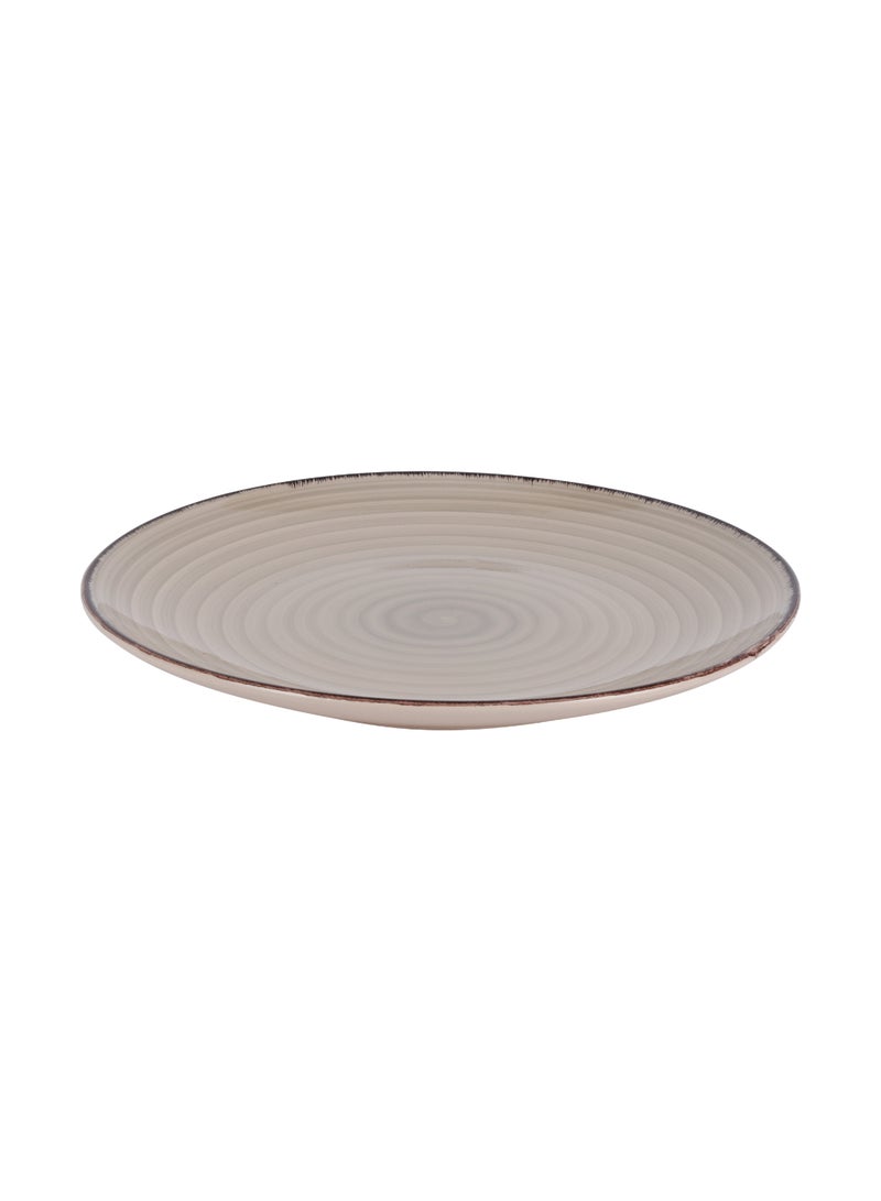 Royalford Stoneware Dinner Plate 10.5-inch Brown - Image 2