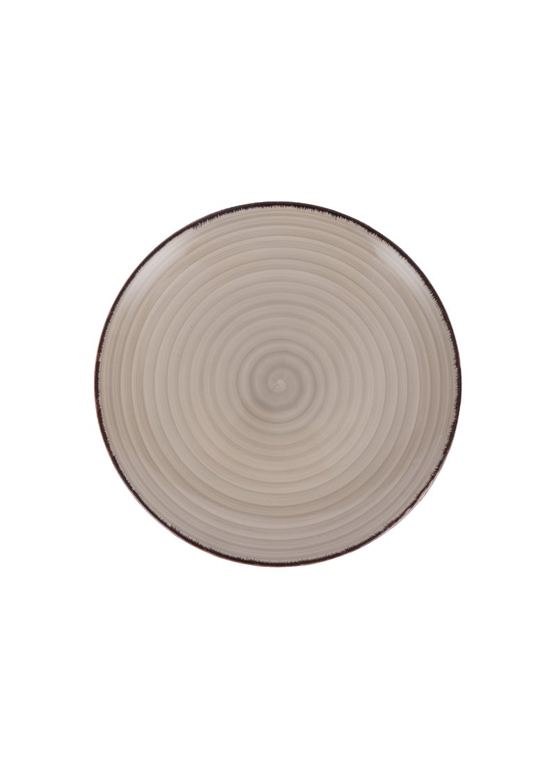 Royalford Stoneware Dessert Plate 7.5-Inch Brown  - Image 1