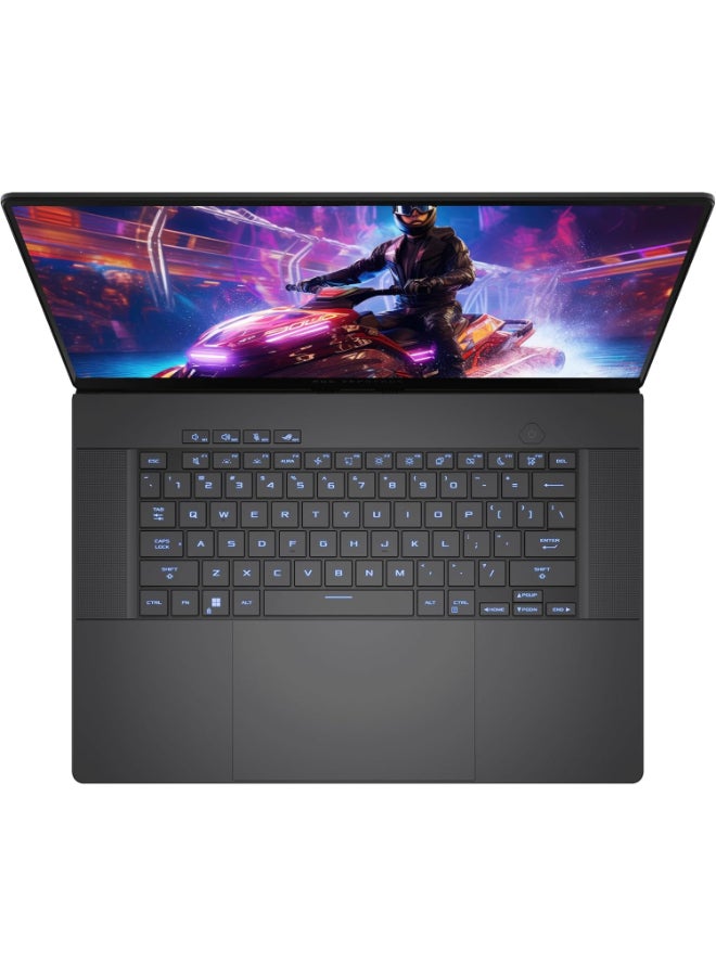 Lenovo - ROG Zephyrus Gaming Laptop With 16-Inch QHD Display, Core Ultra 9 185H Processor/32GB RAM/2TB SSD/12GB NVIDIA Geforce RTX 4080 Graphics/Windows 11 Pro + HyperX Cirro Earbuds English/Arabic Eclipse Gray - Image 1