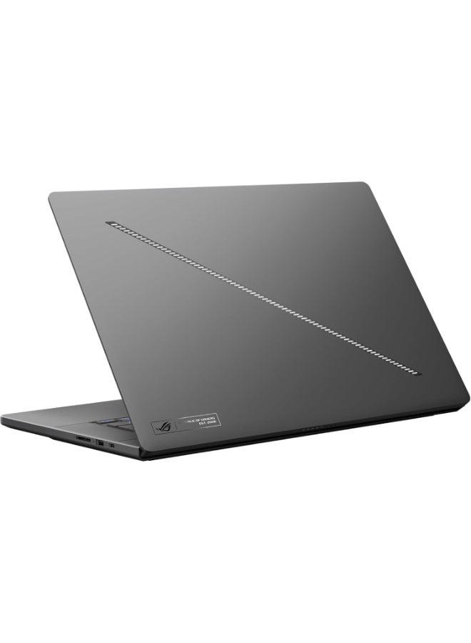 Lenovo - ROG Zephyrus Gaming Laptop With 16-Inch QHD Display, Core Ultra 9 185H Processor/32GB RAM/2TB SSD/12GB NVIDIA Geforce RTX 4080 Graphics/Windows 11 Pro + HyperX Cirro Earbuds English/Arabic Eclipse Gray - Image 1