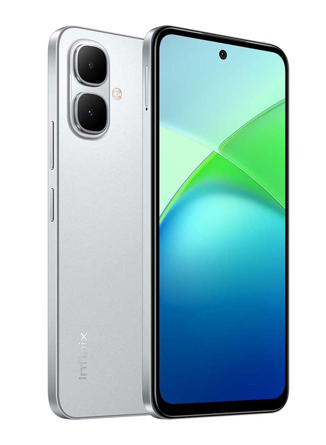 Infinix - Smart 10 Dual SIM  4GB+128GB Titanium Silver - KSA Version - Image 1