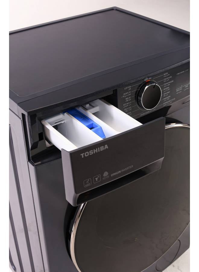 توشيبا Toshiba Front Load Washing Machine, Great Waves, Ufb, Steam, Origin Inverter, Aroma+, Wifi, Drum Clean, Anti-Bacterial Gasket - 8.5 kg 10.8 kW TW-T21BU95UWEG(MG) Morandy grey - Image 5