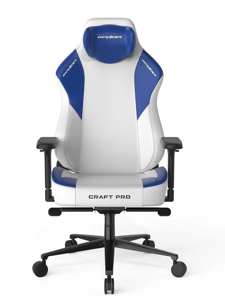 DXRacer Craft Pro Classic Gaming Chair – White/Blue | CRA-PR001-WB-H1 - Image 1