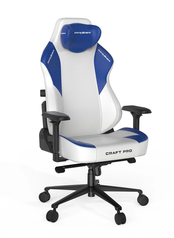 DXRacer Craft Pro Classic Gaming Chair – White/Blue | CRA-PR001-WB-H1 - Image 2