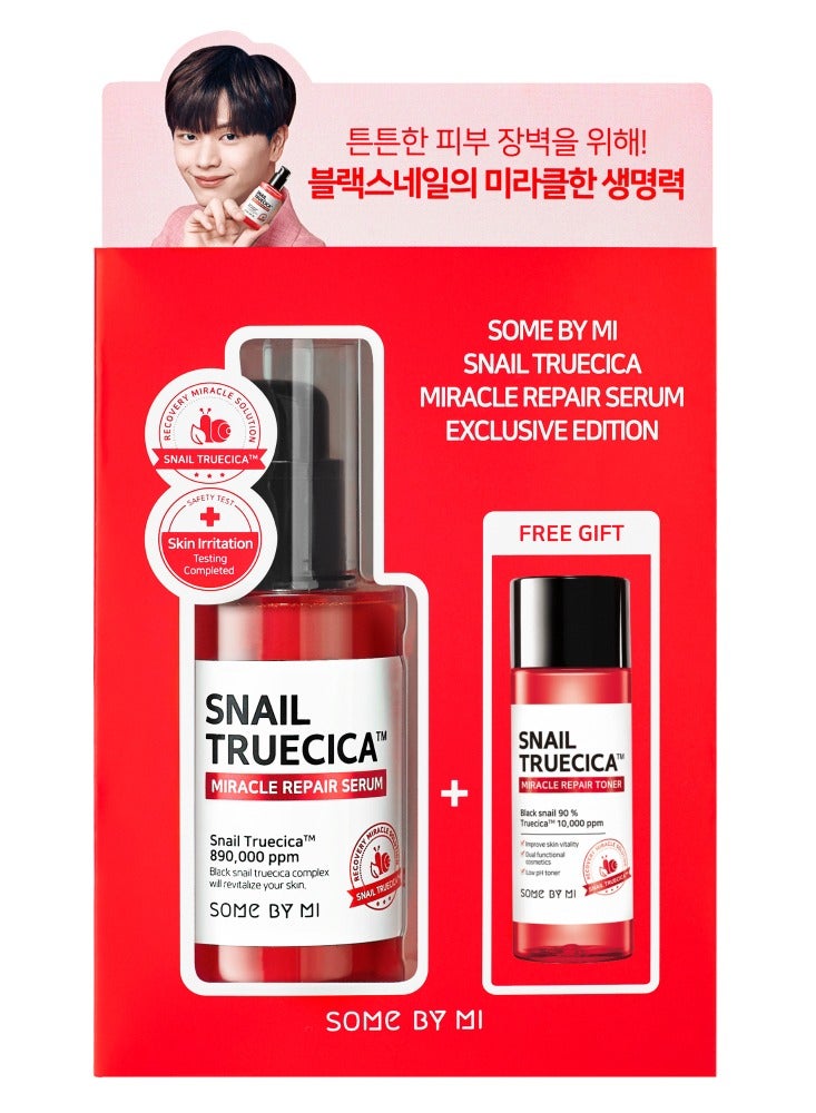 سام باي مي Snail Truecica Miracile Repair Serum Exclusive Editone 50ml+30mlml  - Image 1