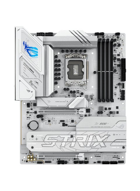 ROG Strix B860-A Gaming WiFi ATX Motherboard, LGA 1851, Intel B860, DDR5 256GB (4x DIMM, Up to 9066+ MT/s, XMP/AEMP III), PCIe 5.0 x16 SafeSlot, 4x M.2 (1x PCIe 5.0 + 3x PCIe 4.0), Wi-Fi 7, 2.5Gb LAN, Bluetooth 5.4, USB4® 20Gbps Type-C®, ALC1220P Audio, RGB, AI OC, White | 90MB1JI0-M0EAY0
