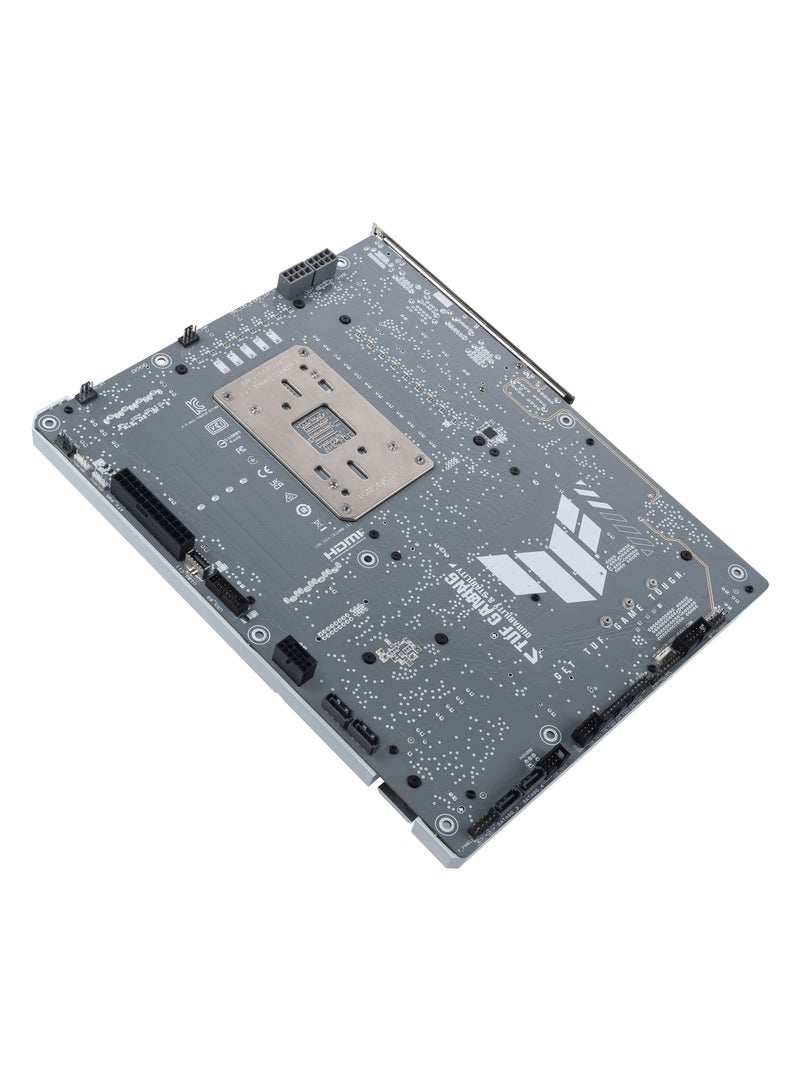 أسوس - TUF Gaming B850-BTF WiFi W ATX Motherboard, AMD Socket AM5, Supports Ryzen 7000 Series, BTF Hidden Connector Design, DDR5 8000+ MT/s, PCIe 5.0 x16 & M.2, WiFi 7, 2.5Gb LAN, USB-C 20Gbps, 14+2+1 Power Stages, ALC1220P Audio, Aura Sync RGB, BIOS FlashBack, Q-Release, Front & Rear USB-C, White | 90MB1KW0-M0EAY0 - Image 1