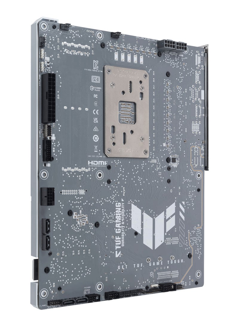 أسوس - TUF Gaming B850-BTF WiFi W ATX Motherboard, AMD Socket AM5, Supports Ryzen 7000 Series, BTF Hidden Connector Design, DDR5 8000+ MT/s, PCIe 5.0 x16 & M.2, WiFi 7, 2.5Gb LAN, USB-C 20Gbps, 14+2+1 Power Stages, ALC1220P Audio, Aura Sync RGB, BIOS FlashBack, Q-Release, Front & Rear USB-C, White | 90MB1KW0-M0EAY0 - Image 1