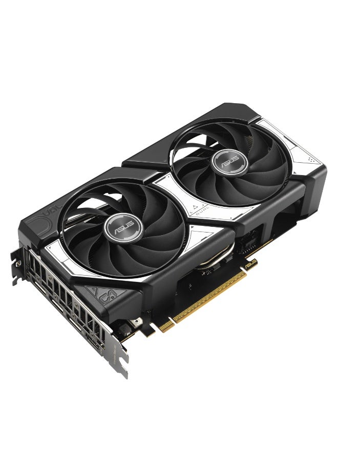 ASUS - Dual GeForce RTX 5060 Ti 8GB GDDR7 OC Edition Graphics Card, Compact 2.5-Slot Design, NVIDIA Blackwell GPU, Dual Axial-Tech Fans with Dual-Ball Bearings, Vented Backplate, Dual BIOS, GPU Tweak III, 0dB Technology, Ideal for Gaming & Content Creation, Black | 90YV0N12-M0NA00 - Image 1
