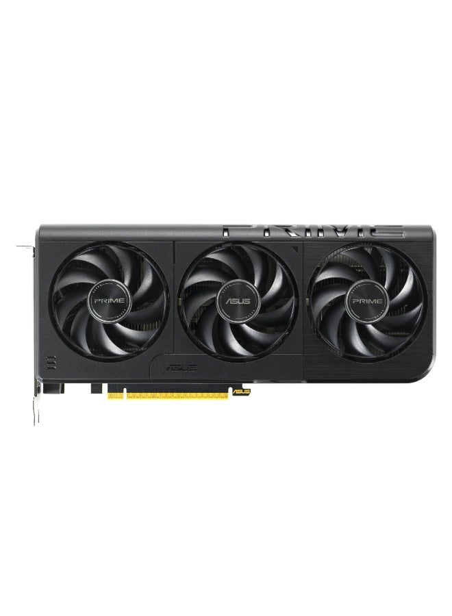 أسوس Prime GeForce RTX 5060 OC 8GB GDDR7 Graphics Card, Blackwell, 3840 CUDA Cores, 2595 MHz Boost, PCIe 4.0, Triple Fan, Dual BIOS, DLSS 4, Ray Tracing, HDMI 2.1b, 3x DP 2.1b, 2.5-Slot, 8-Pin Power, Black | 90YV0N10-M0NA00  - Image 4