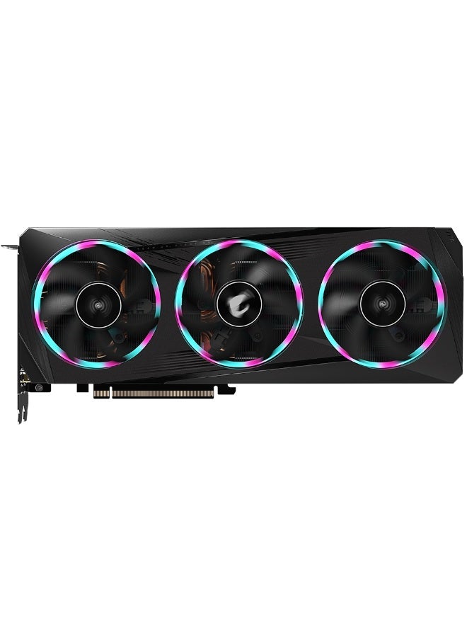 AORUS GeForce RTX 3050 ELITE 8GB GDDR6 128-bit PCIe 4.0 Graphics Card, 2560 CUDA Cores, 1.86 GHz Boost Clock, WINDFORCE 3X Cooling with Triple 80mm Fans, 2x DisplayPort 1.4a & 2x HDMI 2.1, 8K Resolution Support, RGB Fusion 2.0, 8-Pin + 6-Pin Power, Black | GV-N3050AORUS E-8GD
