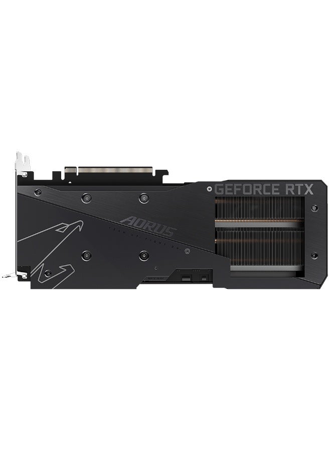 AORUS GeForce RTX 3050 ELITE 8GB GDDR6 128-bit PCIe 4.0 Graphics Card, 2560 CUDA Cores, 1.86 GHz Boost Clock, WINDFORCE 3X Cooling with Triple 80mm Fans, 2x DisplayPort 1.4a & 2x HDMI 2.1, 8K Resolution Support, RGB Fusion 2.0, 8-Pin + 6-Pin Power, Black | GV-N3050AORUS E-8GD