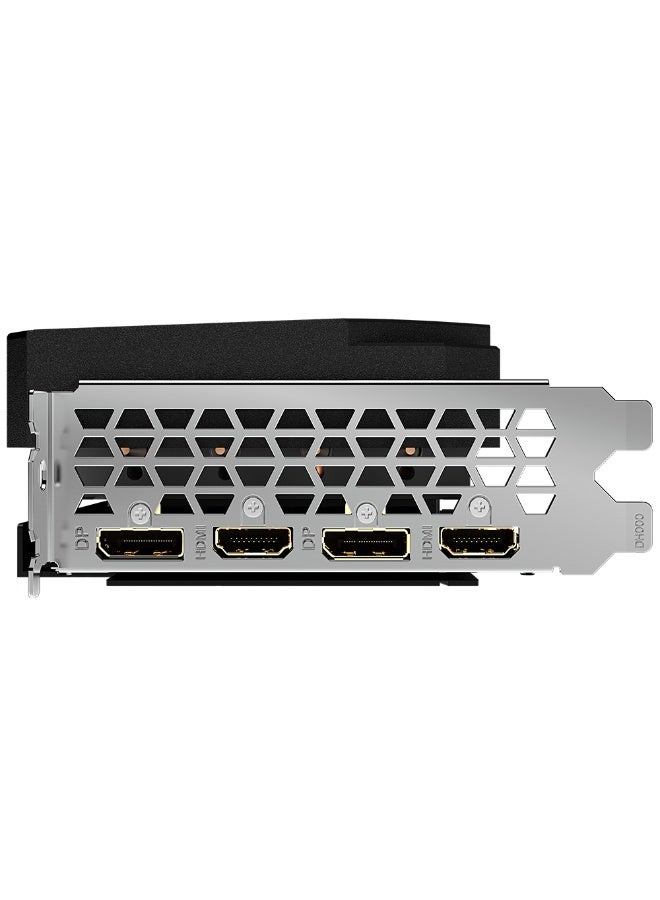 AORUS GeForce RTX 3050 ELITE 8GB GDDR6 128-bit PCIe 4.0 Graphics Card, 2560 CUDA Cores, 1.86 GHz Boost Clock, WINDFORCE 3X Cooling with Triple 80mm Fans, 2x DisplayPort 1.4a & 2x HDMI 2.1, 8K Resolution Support, RGB Fusion 2.0, 8-Pin + 6-Pin Power, Black | GV-N3050AORUS E-8GD