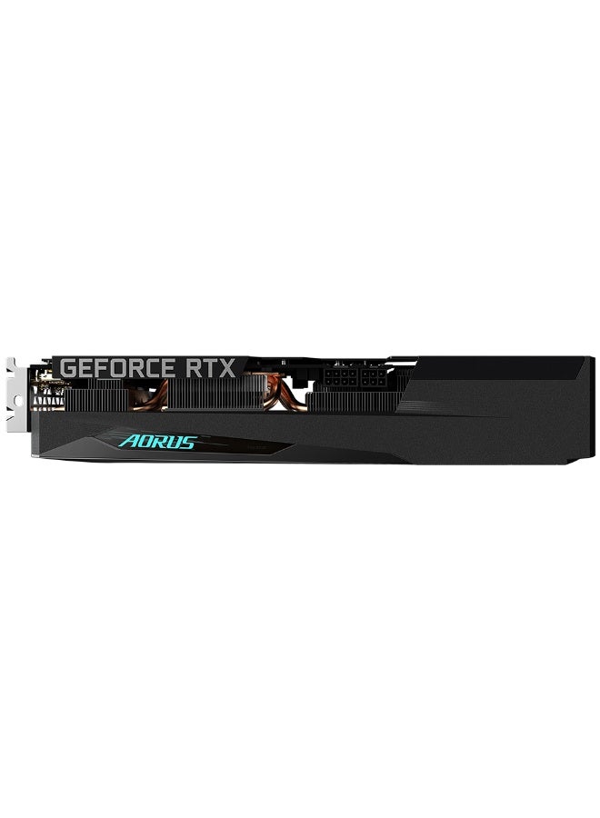 AORUS GeForce RTX 3050 ELITE 8GB GDDR6 128-bit PCIe 4.0 Graphics Card, 2560 CUDA Cores, 1.86 GHz Boost Clock, WINDFORCE 3X Cooling with Triple 80mm Fans, 2x DisplayPort 1.4a & 2x HDMI 2.1, 8K Resolution Support, RGB Fusion 2.0, 8-Pin + 6-Pin Power, Black | GV-N3050AORUS E-8GD