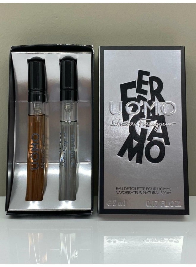 Salvatore Ferragamo Mini Set EDT 2 x 5ml(Uomo + Casual Life) 10ml 
