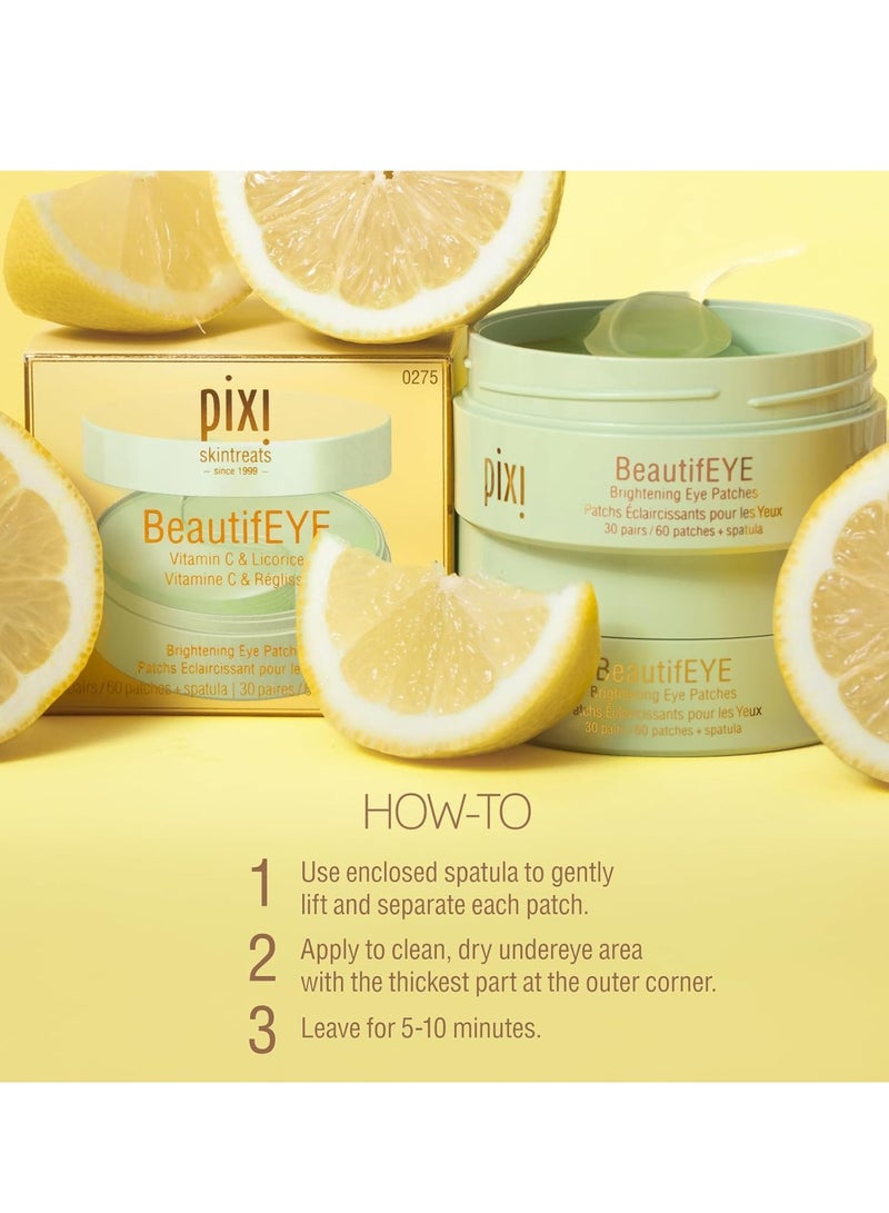 pixi Pixi BeautifEYE Hydrogel Under-Eye Patches | Refreshing Eye Patches For Dark Circles | Brighten & Hydrate Under Eyes | 30 Pairs / 60 Patches 7.05 oz - Image 3
