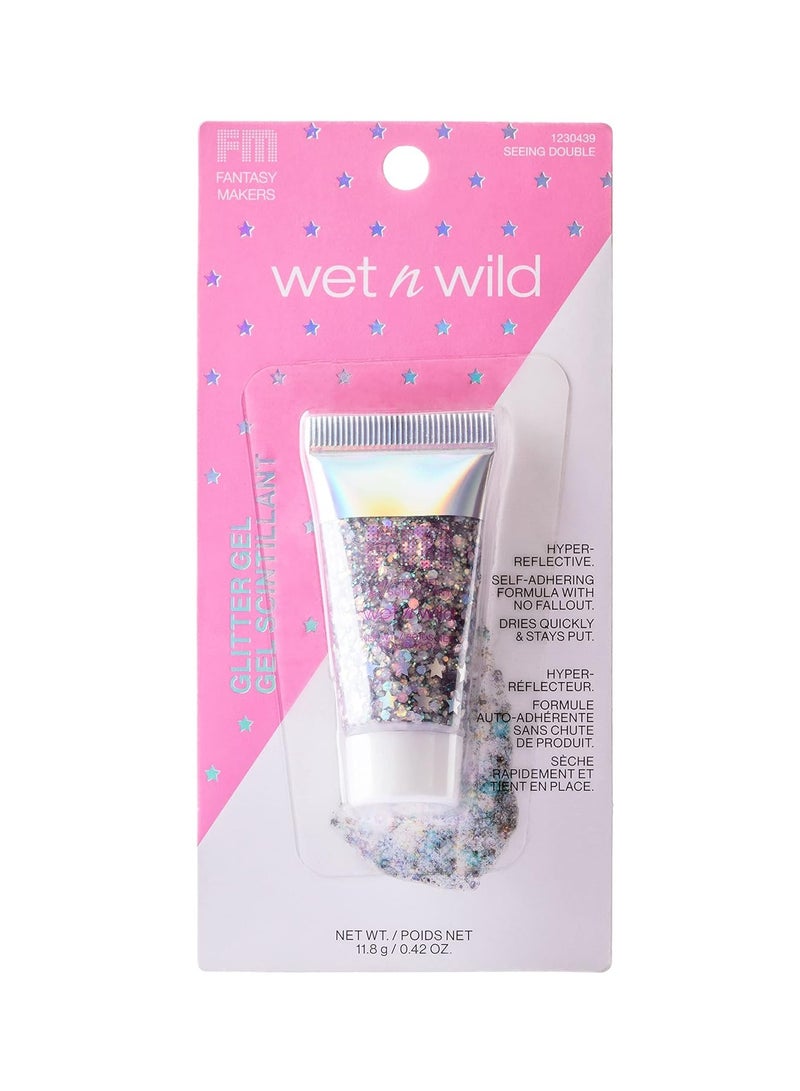 Wet N Wild Body Glitter by Wet n Wild Fantasy Makers Glitter Gel Silver Seeing Double Silver  - Image 2