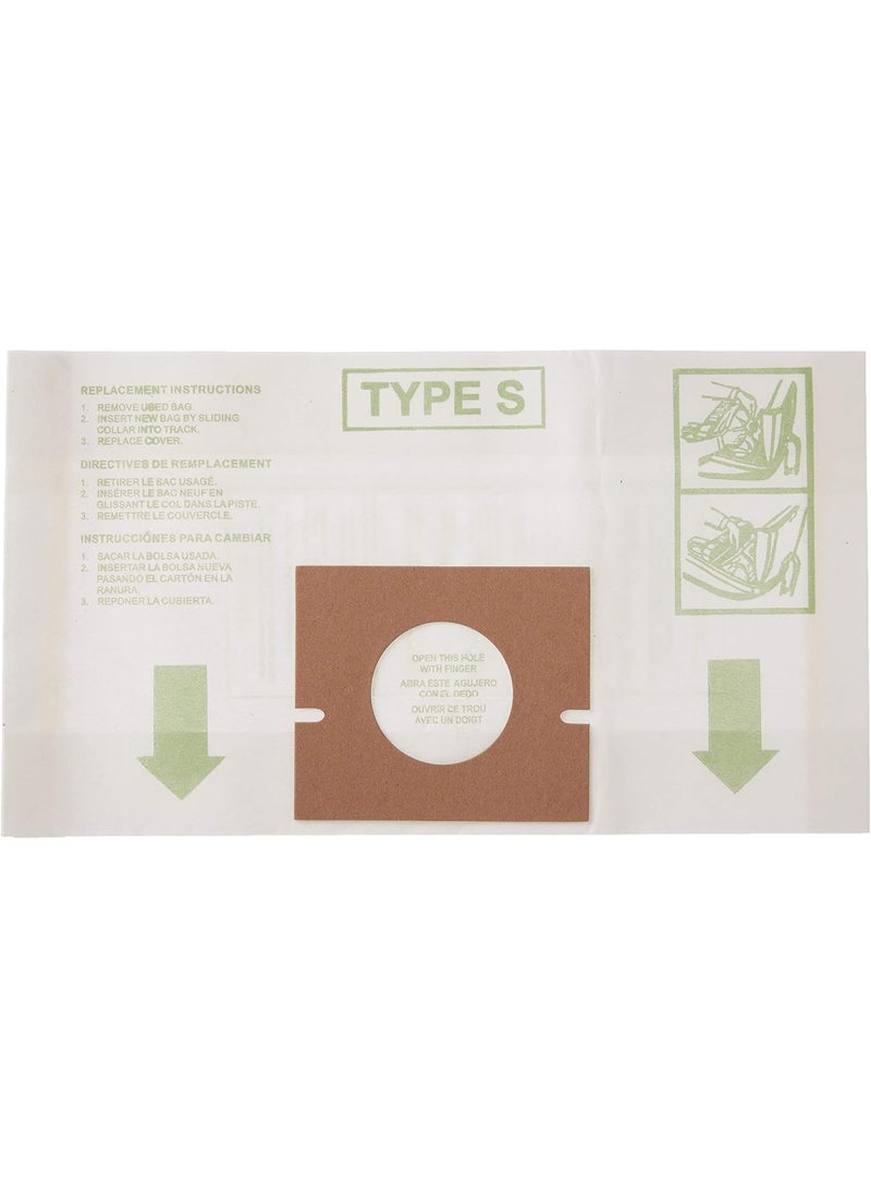 هوفر Hoover Vacuum Cleaner Bags for Canister Vacs, Pack of 3, White, Type S, Part # 4010064, Hoover Vacuum Bags Refill 3 White  - Image 4