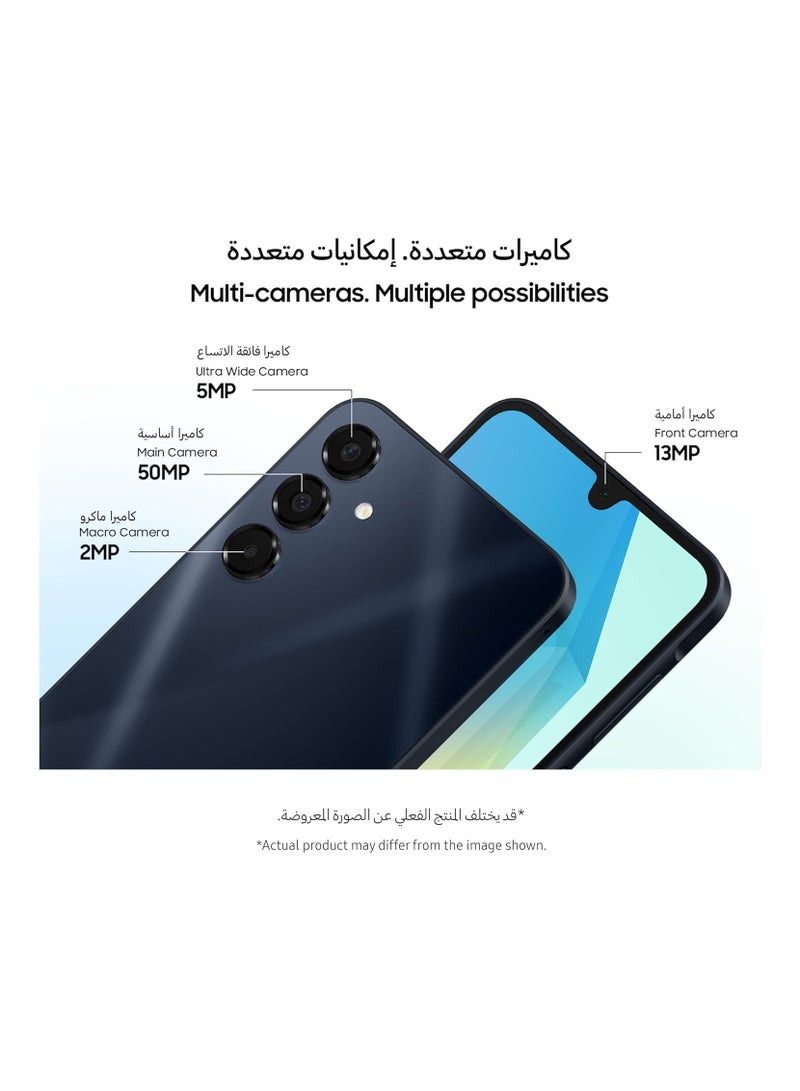 Samsung Galaxy A16 5G (Blue Black, 8GB RAM, 256GB Storage) | Super AMOLED | 50MP Triple Camera with Ultra Wide Lens | 6 OS & 6 Years Security Updates | IP54 | Tap & Pay | 5000mAh-International