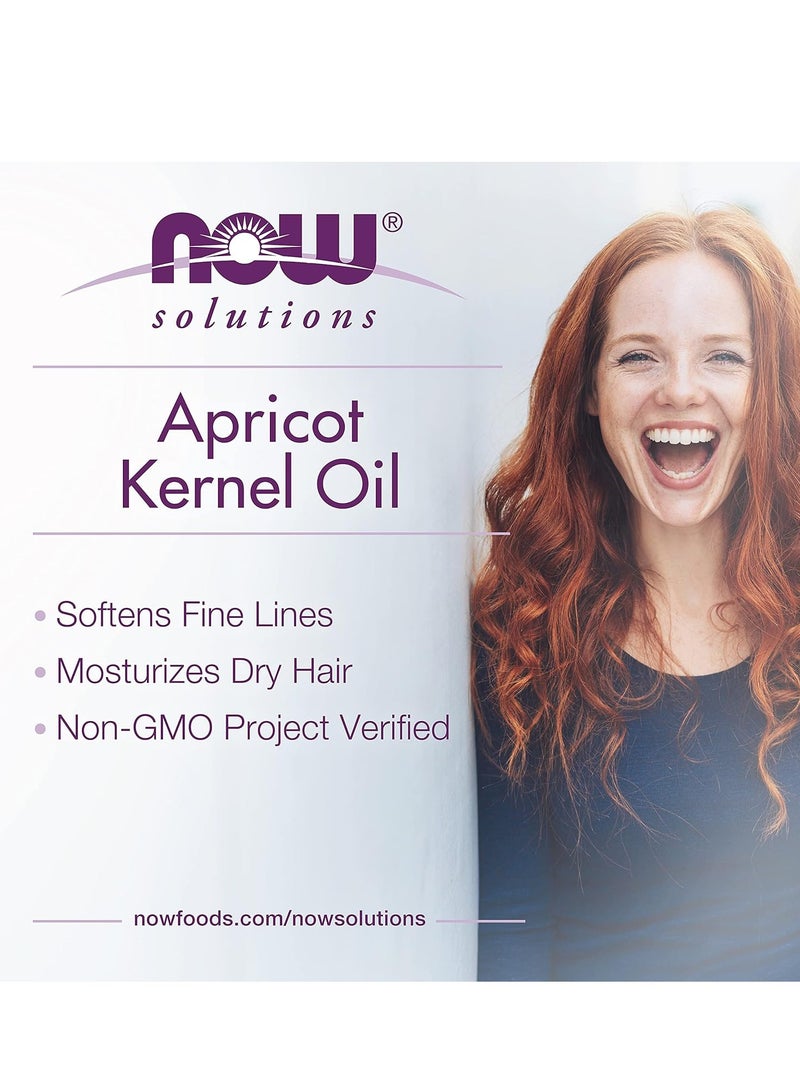 Now Foods NOW Solutions, Apricot Kernel Oil, Hair Moisturizer, Rejuvenating Skin Oil, Softens Fine Lines, 4-Ounce (Pack of 2) 4-Ounce (Pack of 2)Fluid Ounce  - Image 1