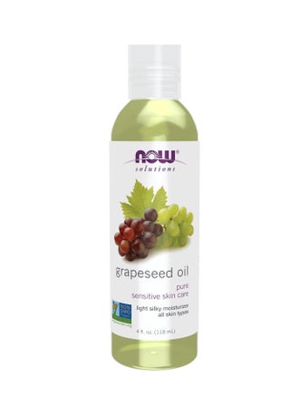 NOW Foods Solutions, Grapeseed Oil, Skin Care for Sensitive Skin, Light Silky Moisturizer for All Skin Types, 4-Ounce 4 f.l. ozFluid Ounce - pnsku/N70182687V/45/_/1748862263/2dccc438-531e-483d-865f-0e1c0424d118