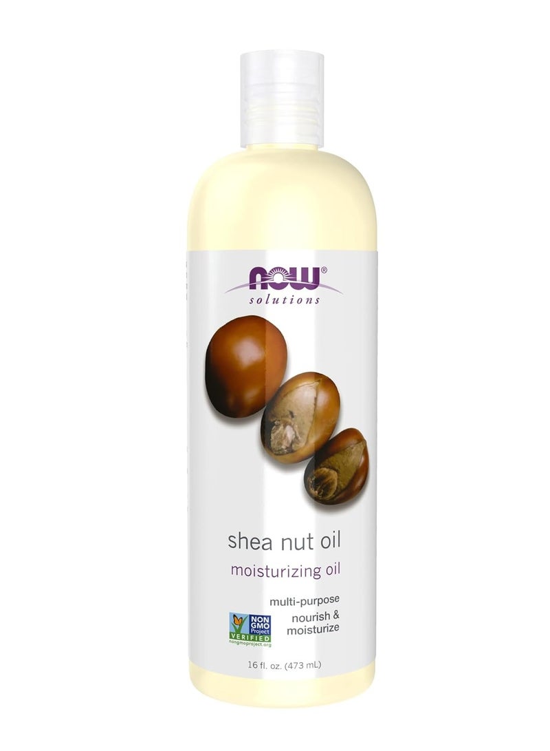 Now Foods NOW Foods Solutions, Shea Nut Oil, Multi-Purpose Intense Moisturizing Oil for Skin, Scalp and Hair, 16-Ounce 16-Fluid OunceFluid Ounce  - Image 1