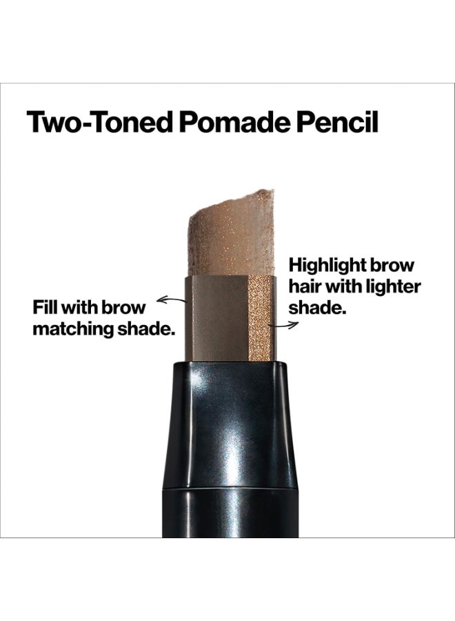 ريفلون Revlon Colorstay Browlights Pencil, Eyebrow Pencil & Brow Highlighter, 0.55 Lb, Soft Brown Soft Brown - Image 5