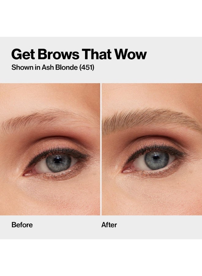 Revlon ColorStay Micro Eyebrow Pencil with Built In Spoolie Brush, Infused with Argan and Marula Oil, Waterproof, Smudgeproof, 451 Ash Blonde, 0.003 oz Ash Blonde - Image 5