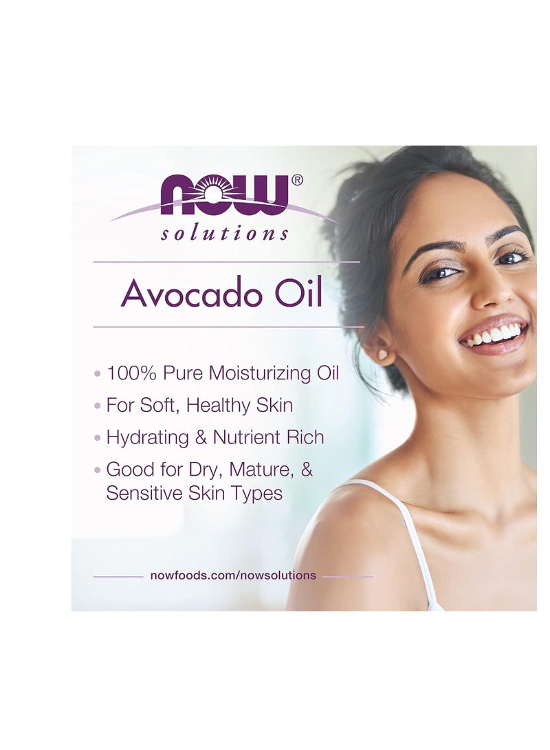 Now Foods NOW Foods Solutions, Avocado Oil, 100% Pure Moisturizing Oil, Nutrient Rich and Hydrating, 16-Ounce 16-OunceFluid Ounce  - Image 3