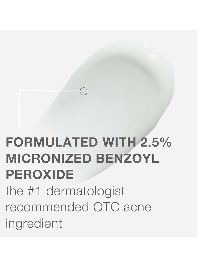 Neutrogena Neutrogena Stubborn Acne AM Face Treatment with 2.5% Micronized Benzoyl Peroxide Acne Medication, Oil-Free Daily Facial Treatment Reduces Size & Redness of Breakouts, Paraben-Free, 2.0 oz 2.0 ozounce - Image 2