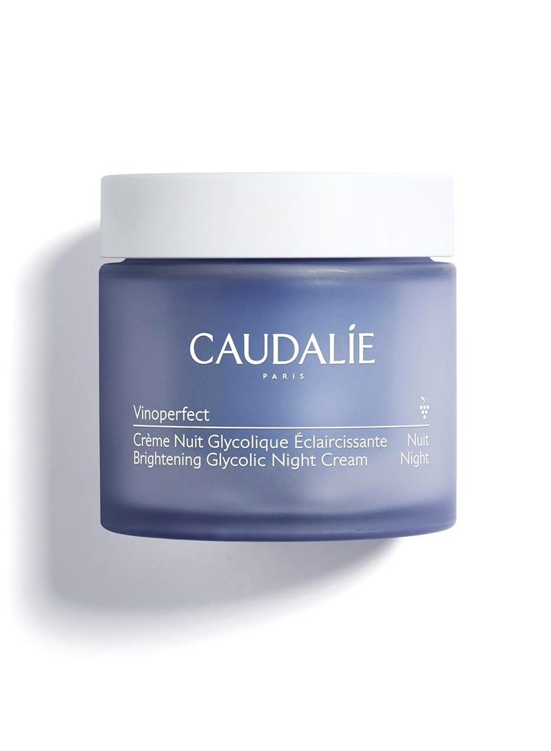 Caudalie Vinoperfect Dark Spot Brightening Glycolic Night Cream, Refillable Packaging - 50 Ml 50 mlml - Image 1