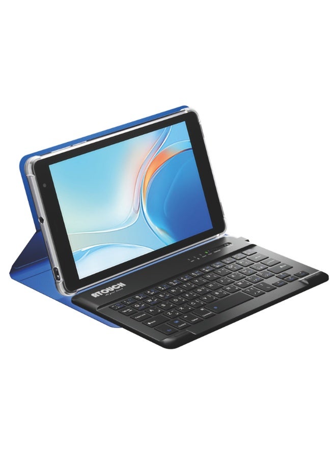 ATOUCH M-T6 8-inch IPS Screen Tablet PC with Keyboard Mouse and Blue-Cover 12GB RAM 512GB ROM Dual SIM 5G Network Android WiFi Slim Tab Grey  - Image 1