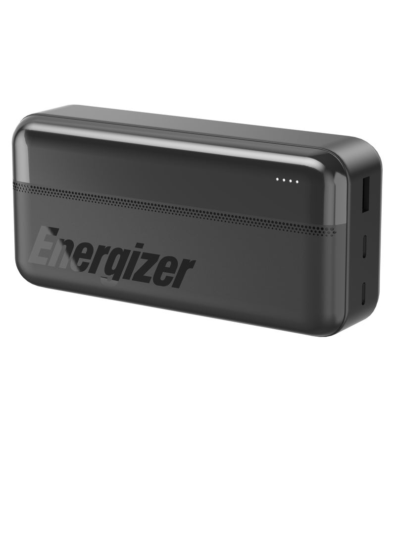 Energizer 30000 mAh Energizer Max 30,000mAh Power Bank /15W/ Input - 1 x USB C, Output -2 x USB C & 1 x USB  A Black  - Image 2