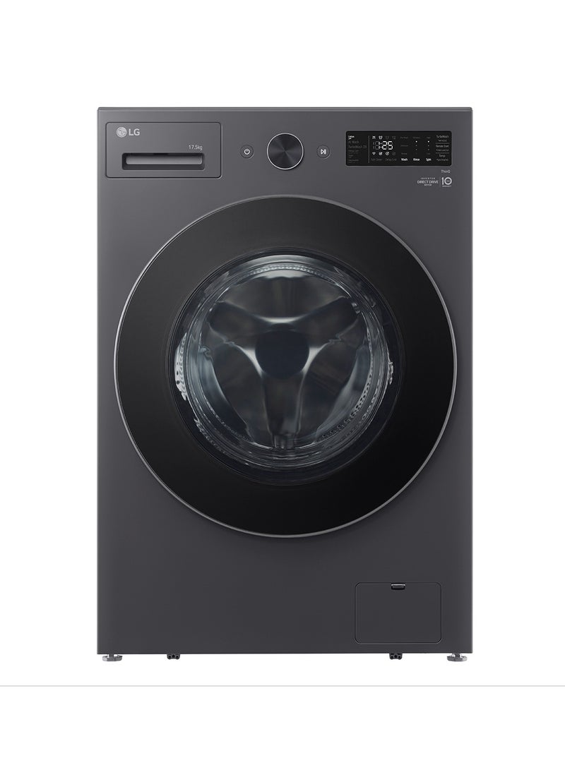LG 17.5 Kg Washing Machine, Turbowash 360, 1000 RPM, F0Z8DYPK4.AEGPALY, Essence Graphite 17.5 kg F0Z8DYPK4.AEGPALY Essence Graphite  - Image 1